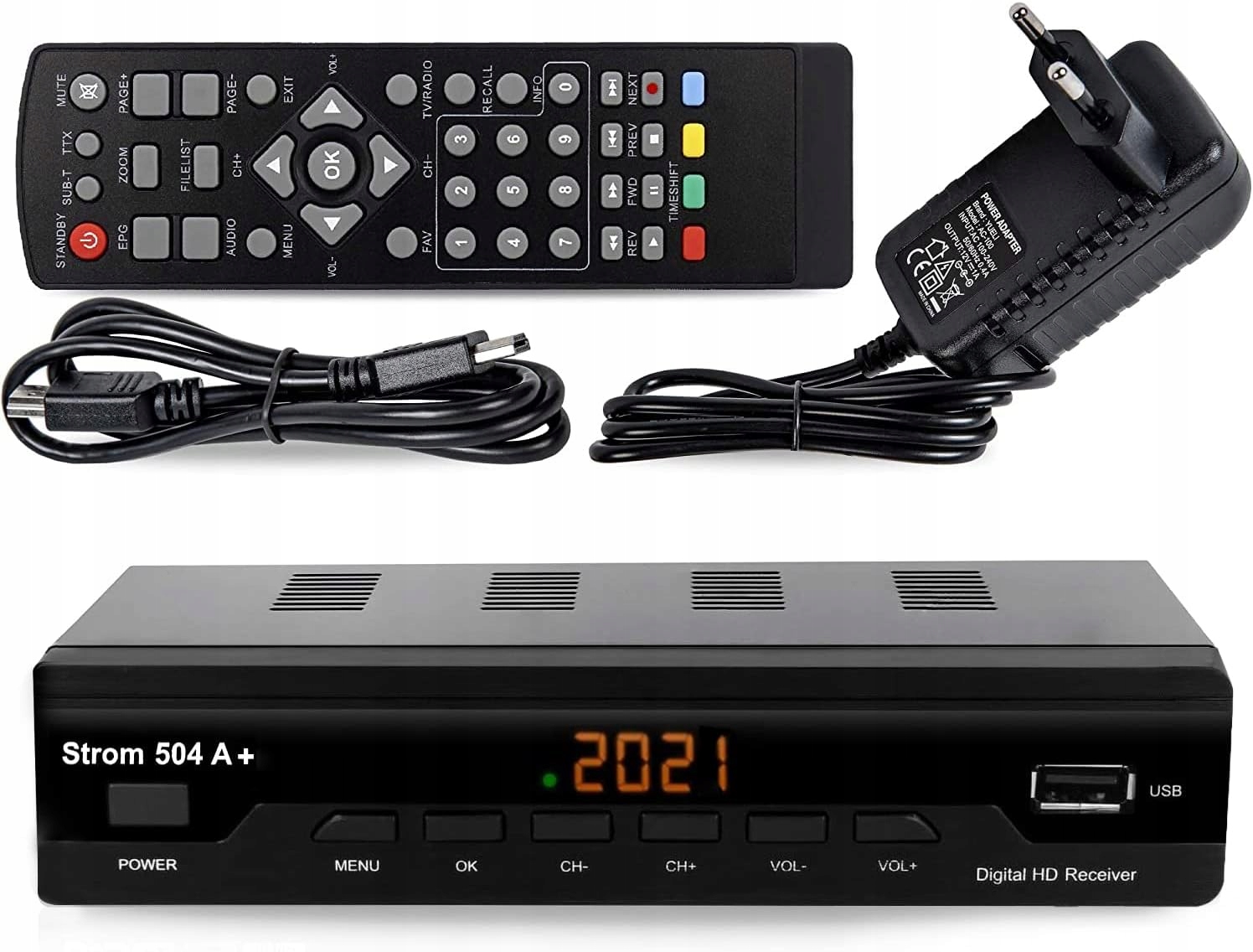 Tuner DVB-T2 Strom 504 A+