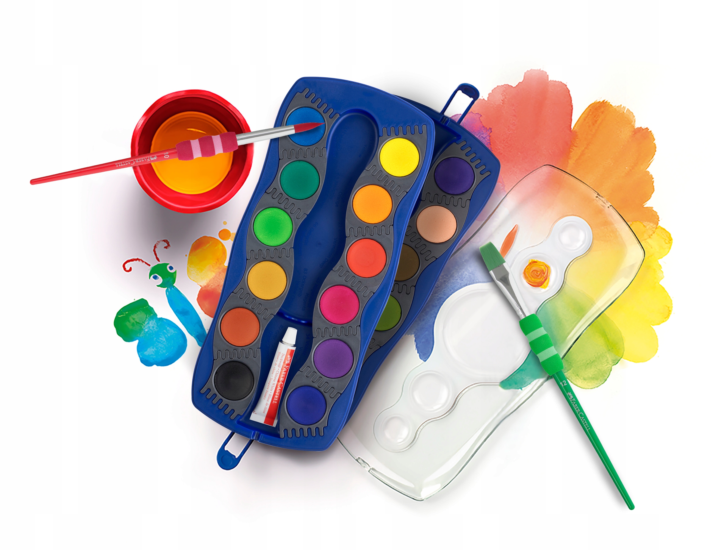 Farby akwarelowe FABER-CASTELL Connector 24 kol