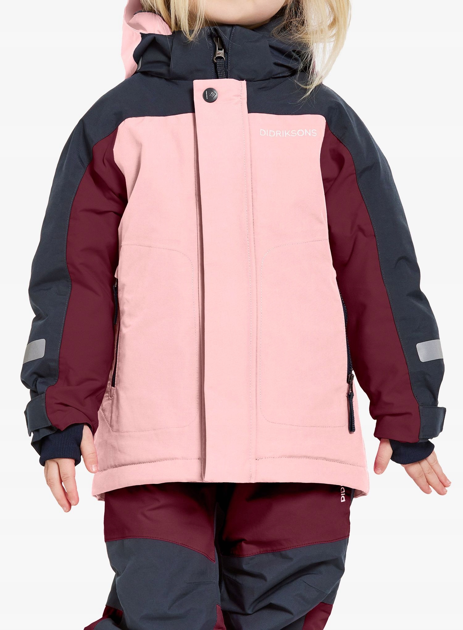 Kurtka dziewczęca Didriksons Neptun Jacket 3 - dusty pink 120 cm 5-6Y