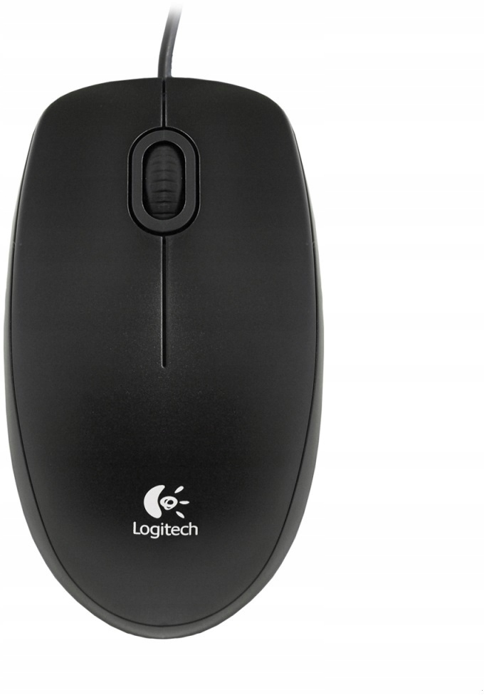 Mysz przewodowa Logitech B100 czarna USB 800 DPI (910-003357)