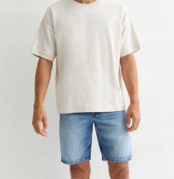 Only & Sons Blue Denim Shorts L