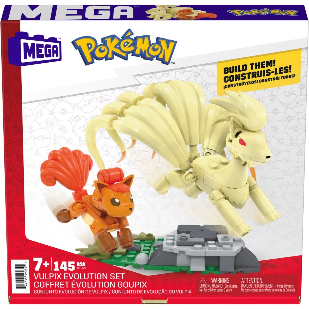 MEGA CONSTRUX KLOCKI 145 el POKEMON VULPIX EWOLUCJA