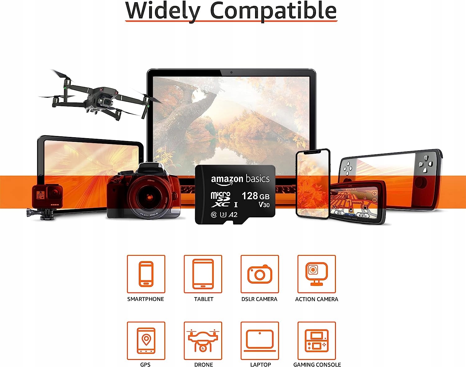 Karta microSD Amazon Basics LSMICRO128GU3 128 GB