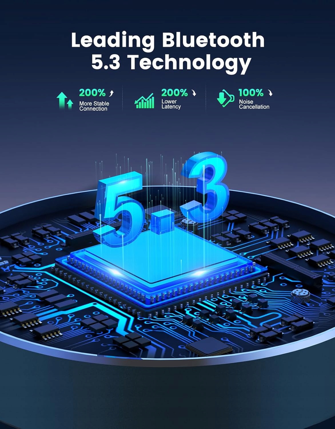 Rolgno Adapter samochodowy Bluetooth 5,3