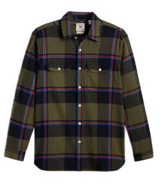 LEVIS Koszula casualowa długie rękawy kołnierzyk kent S