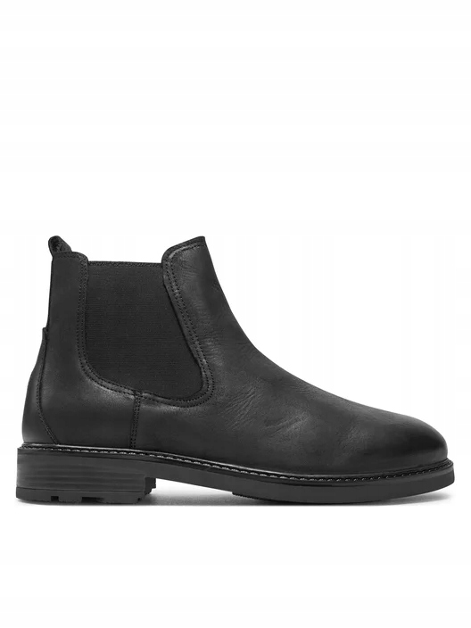 PEPE JEANS ORYGINALNE PÓŁBUTY SKÓRA WSUWANE SZTYBLETY CZARNE 44