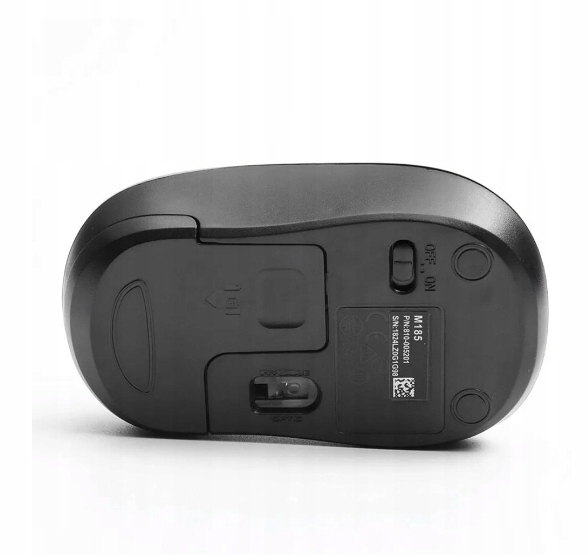 Myszka bezprzewodowa szara Logitech M185 sensor optyczny na baterie