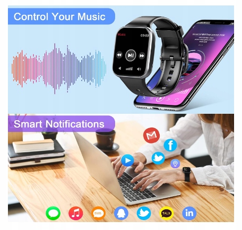 Smartwatch UAUE T60 czarny