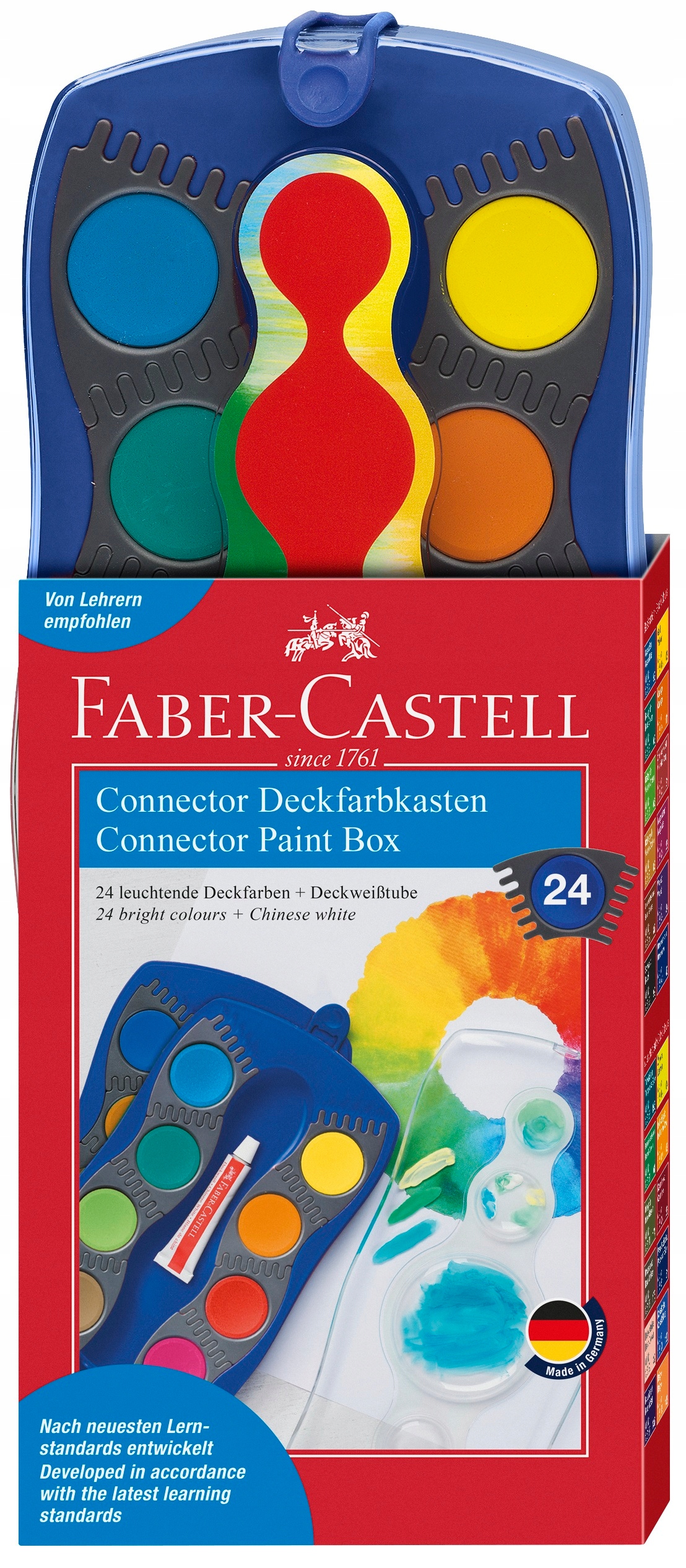 Farby akwarelowe FABER-CASTELL Connector 24 kol