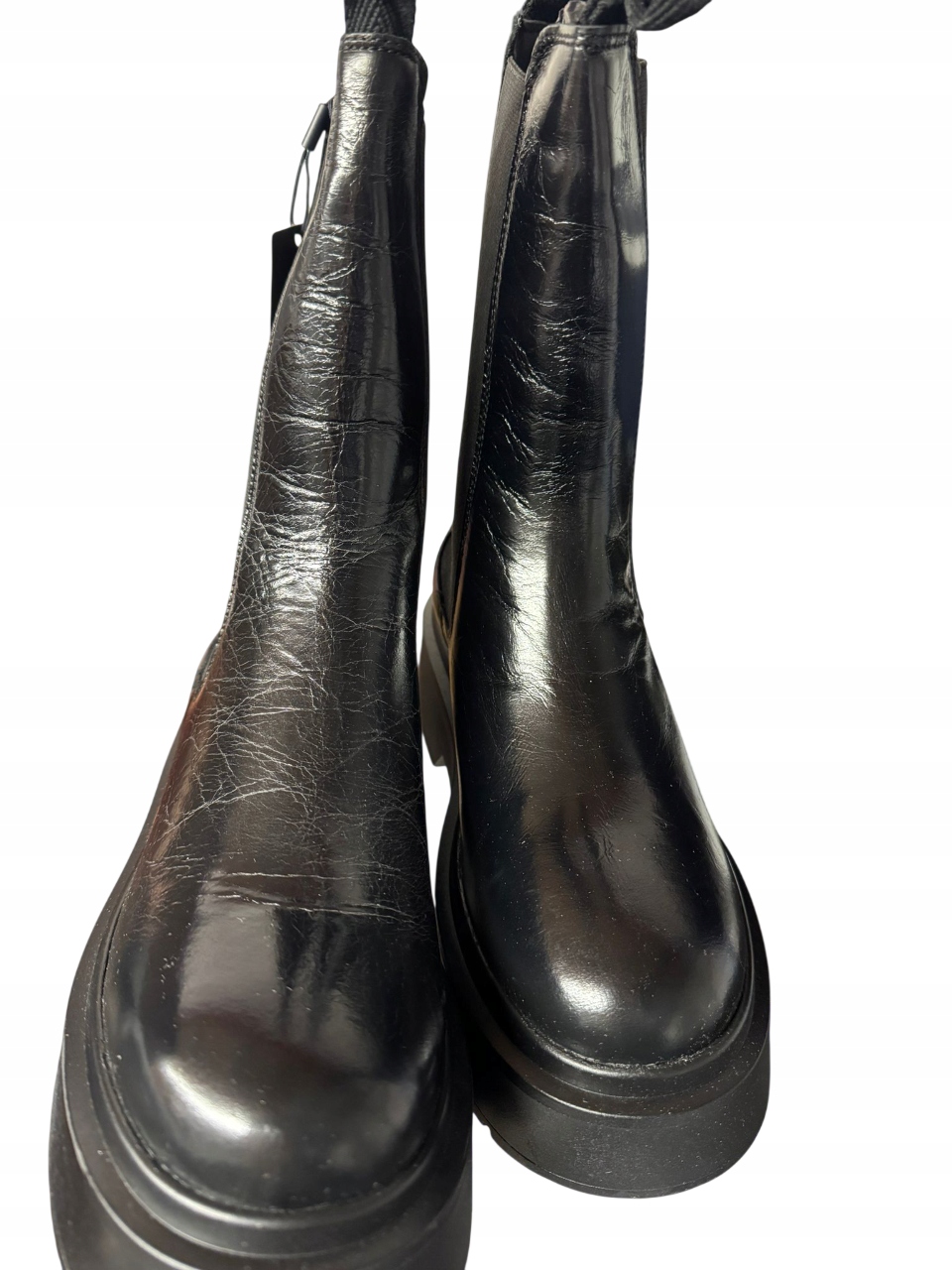 Tommy Jeans Sztyblety Tjw Chunky Shiny EN0EN02888 Czarny R38