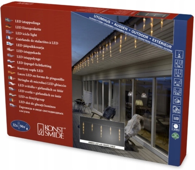 Kurtyna świetlna Konstsmide sople do 10 lampek