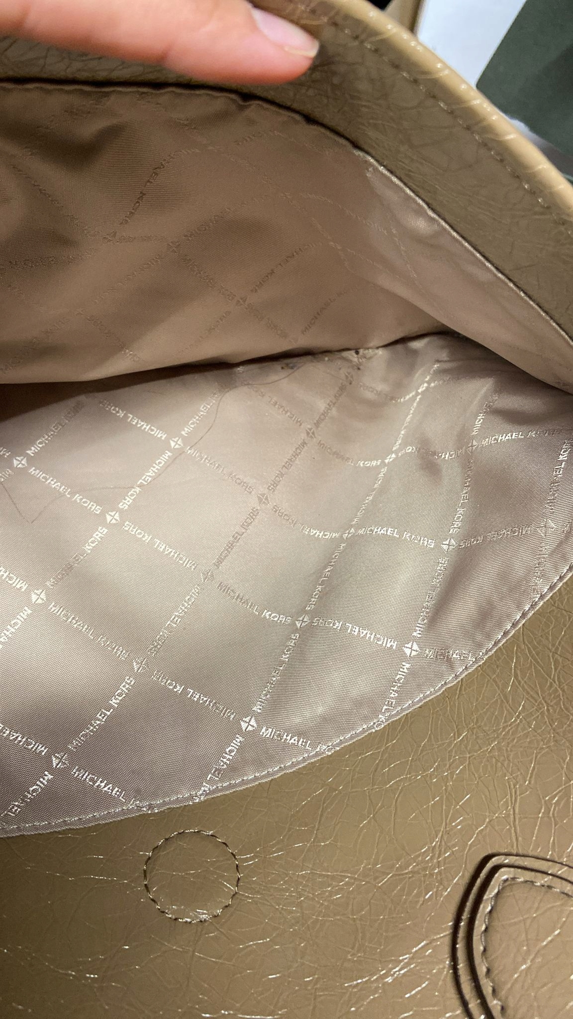 MICHAEL Michael Kors torebka kolor beżowy 30R5G3GT3L