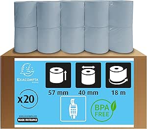 EXACOMPTA 40951E OPAKOWANIE 19 ROLEK TERMICZNYCH 128212 (1x Brak)