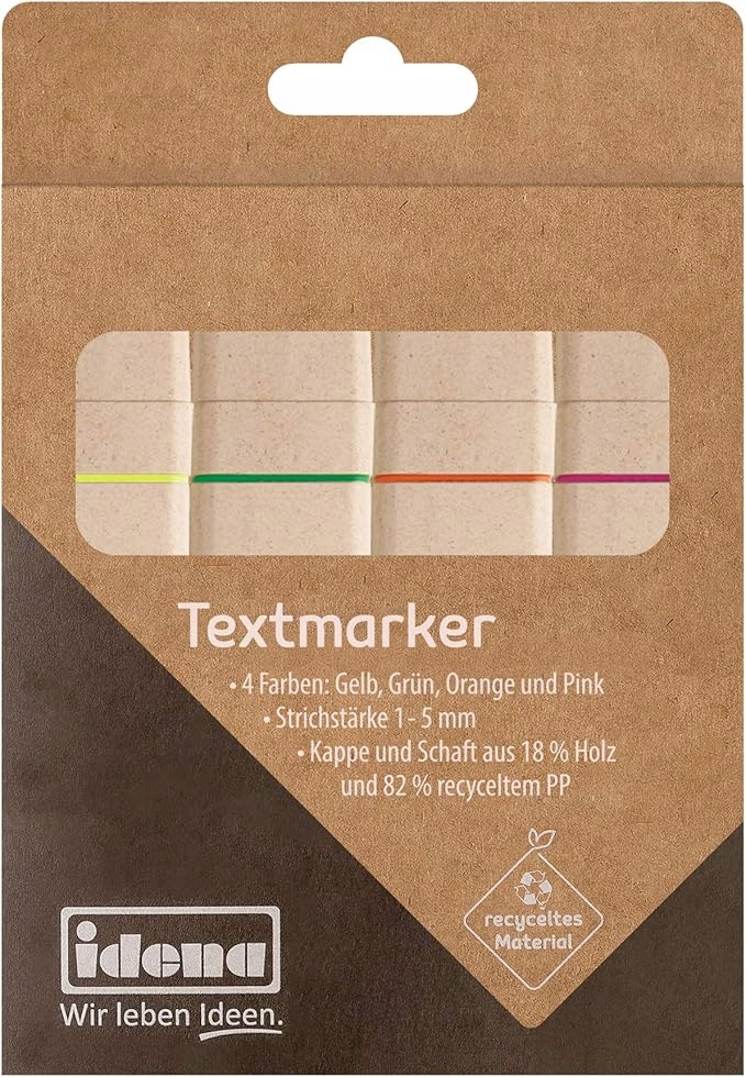 Idena 10539 Highlighter recyklingowany 1-5 mm