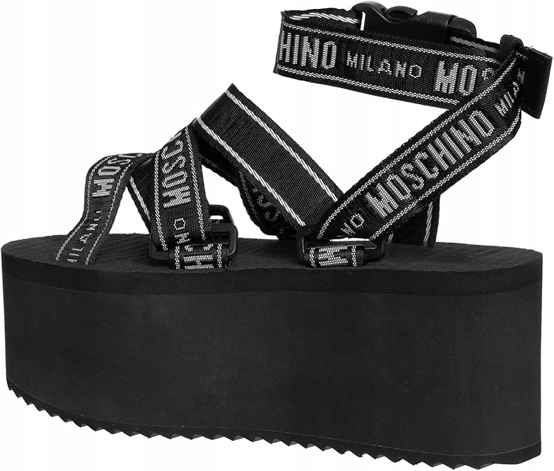 MOSCHINO WEDGE - Platform Sandały R36