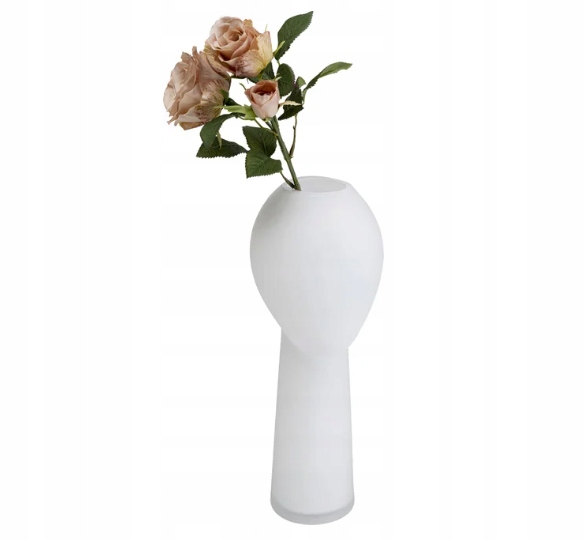 Wazon Cabeza 18x40 cm biały