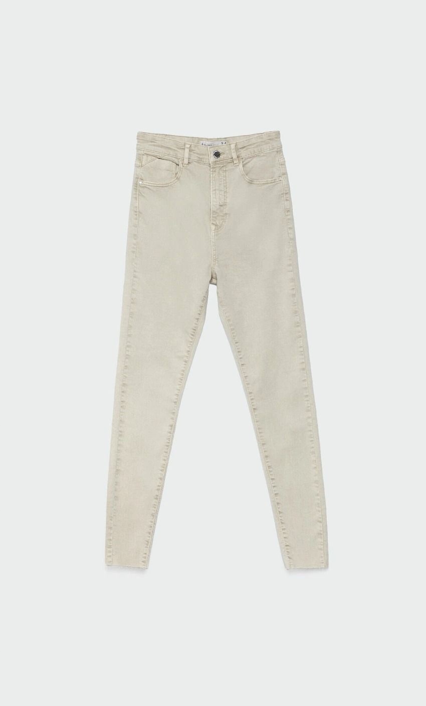 Spodnie Stradivarius beżowy R40