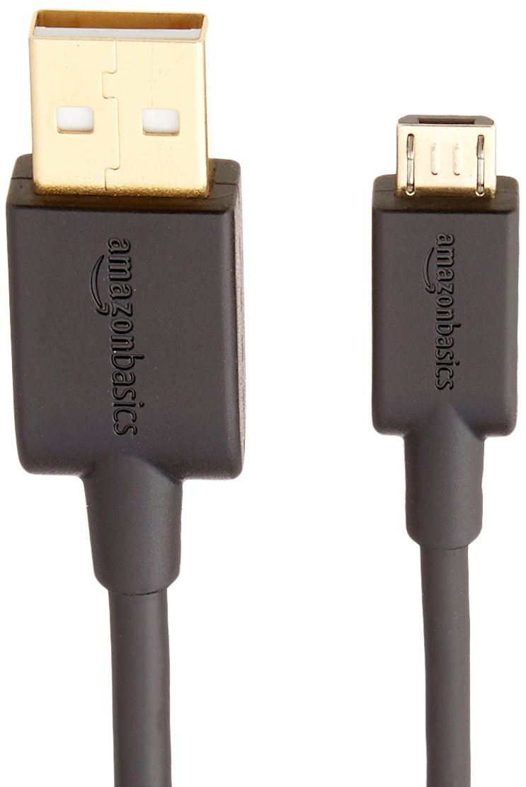AmazonBasics 7A82V4 kabel USB 0,9 m USB 2.0 USB A Micro-USB B Czarny