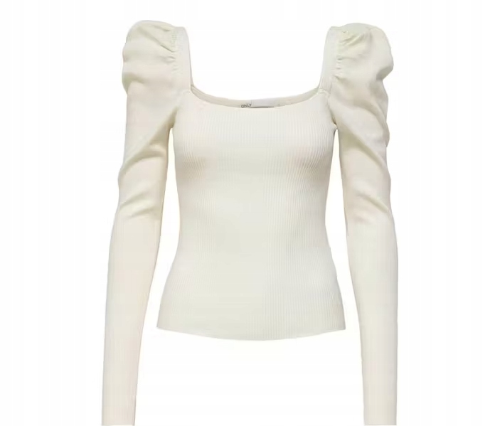 ONLY Onlagate Square Neck Ls Pullover Cc Knt XL