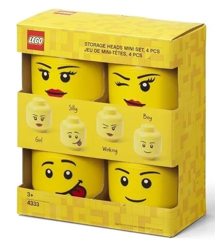 LEGO MINI POJEMNIK GŁOWA 4X -ZESTAW XS 0,36L