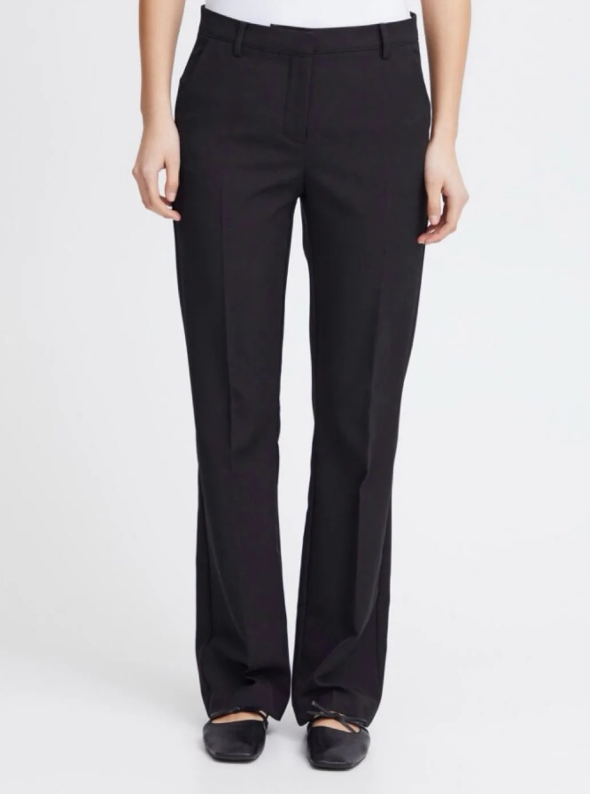 SPODNIE IHLEXI BOOTCUT BLACK r.40