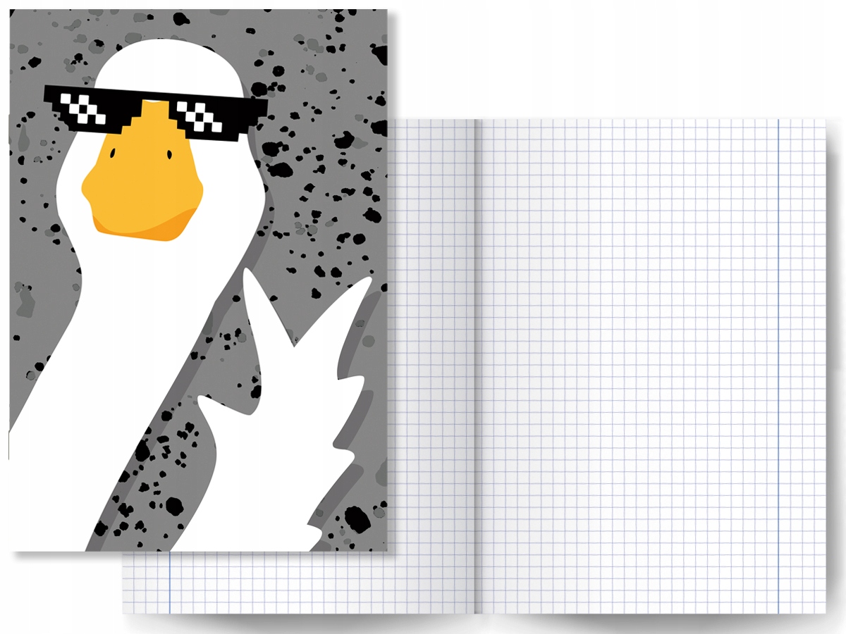 Zeszyt 60k Gęś Pipa Pluszak Maskotka HIT Tik Tok