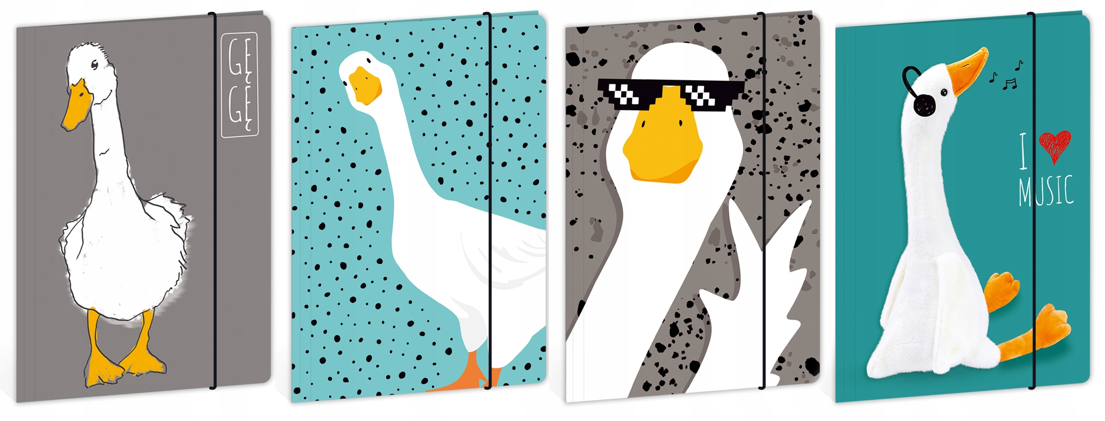 Teczka A4 Gęś Pipa Pluszak Maskotka HIT Tik Tok