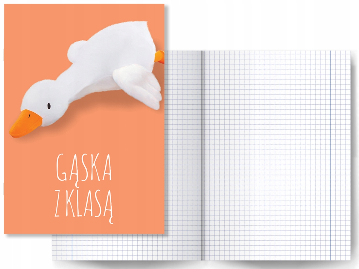 Zeszyt 32k Gęś Pipa Pluszak Maskotka HIT Tik Tok