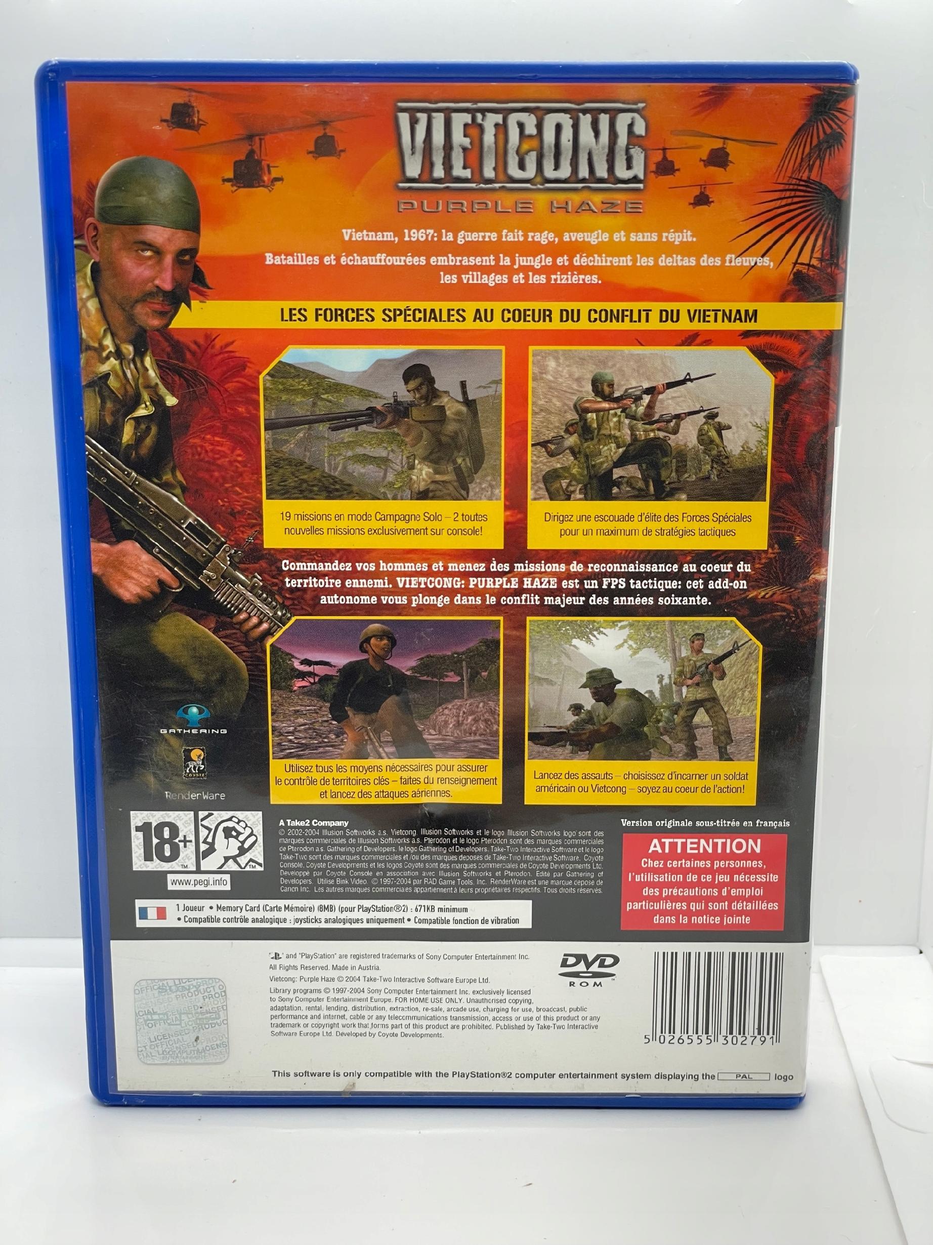 Vietcong Purple Haze PlayStation 2 PS2
