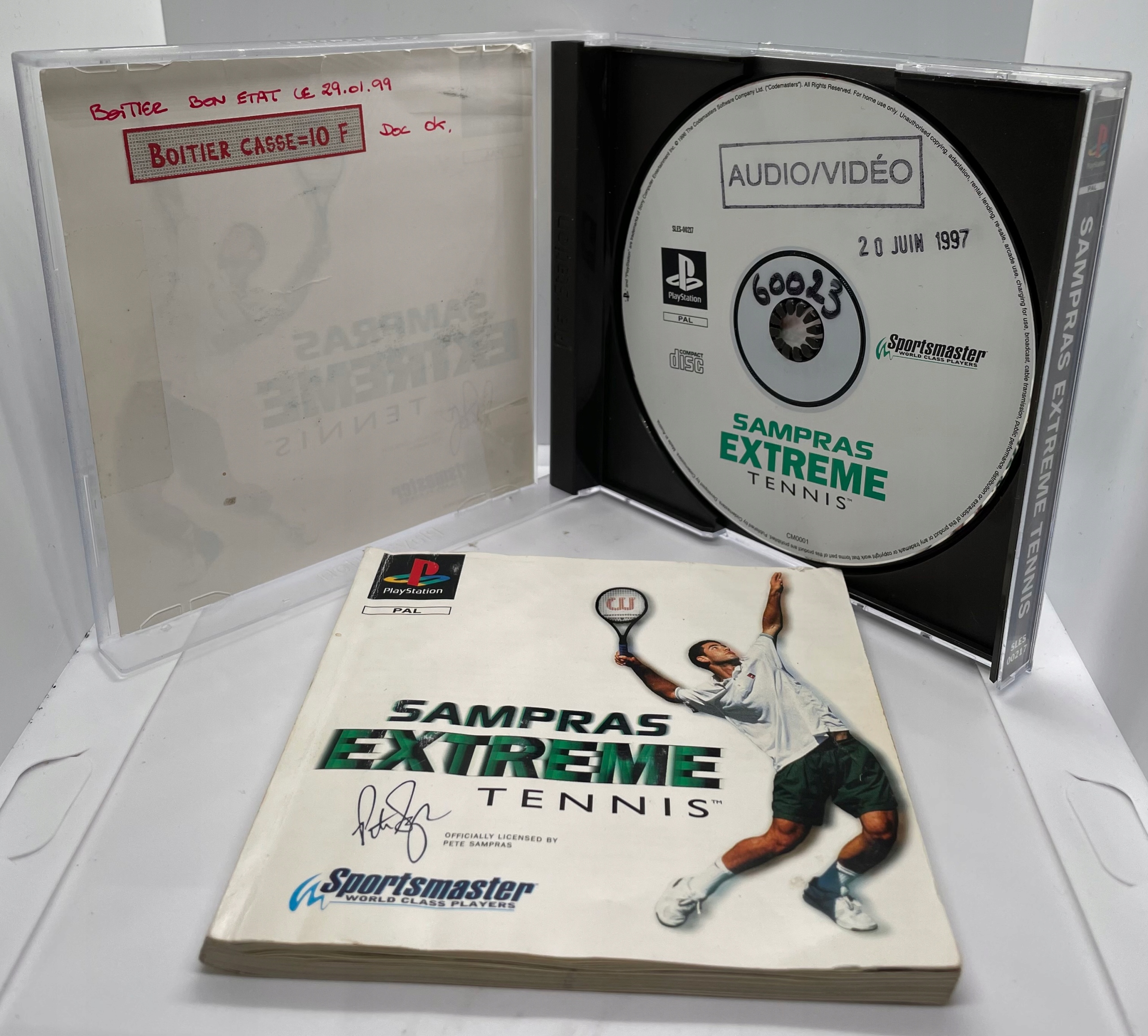 Sampras Extreme Tennis PlayStation PS1 PSX