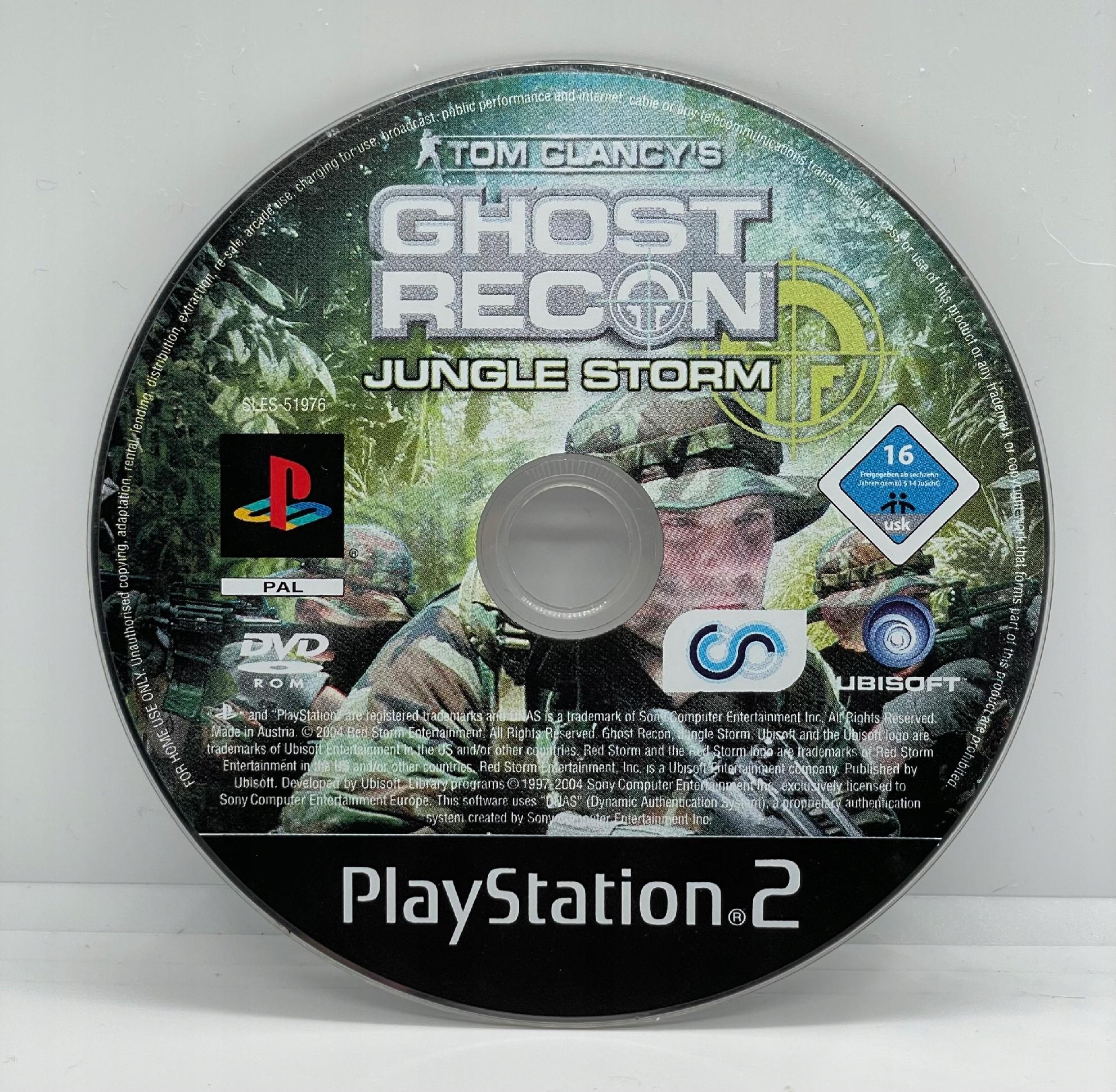 Tom Clancy's Ghost Recon Jungle Storm PlayStation 2 PS2 (CD)