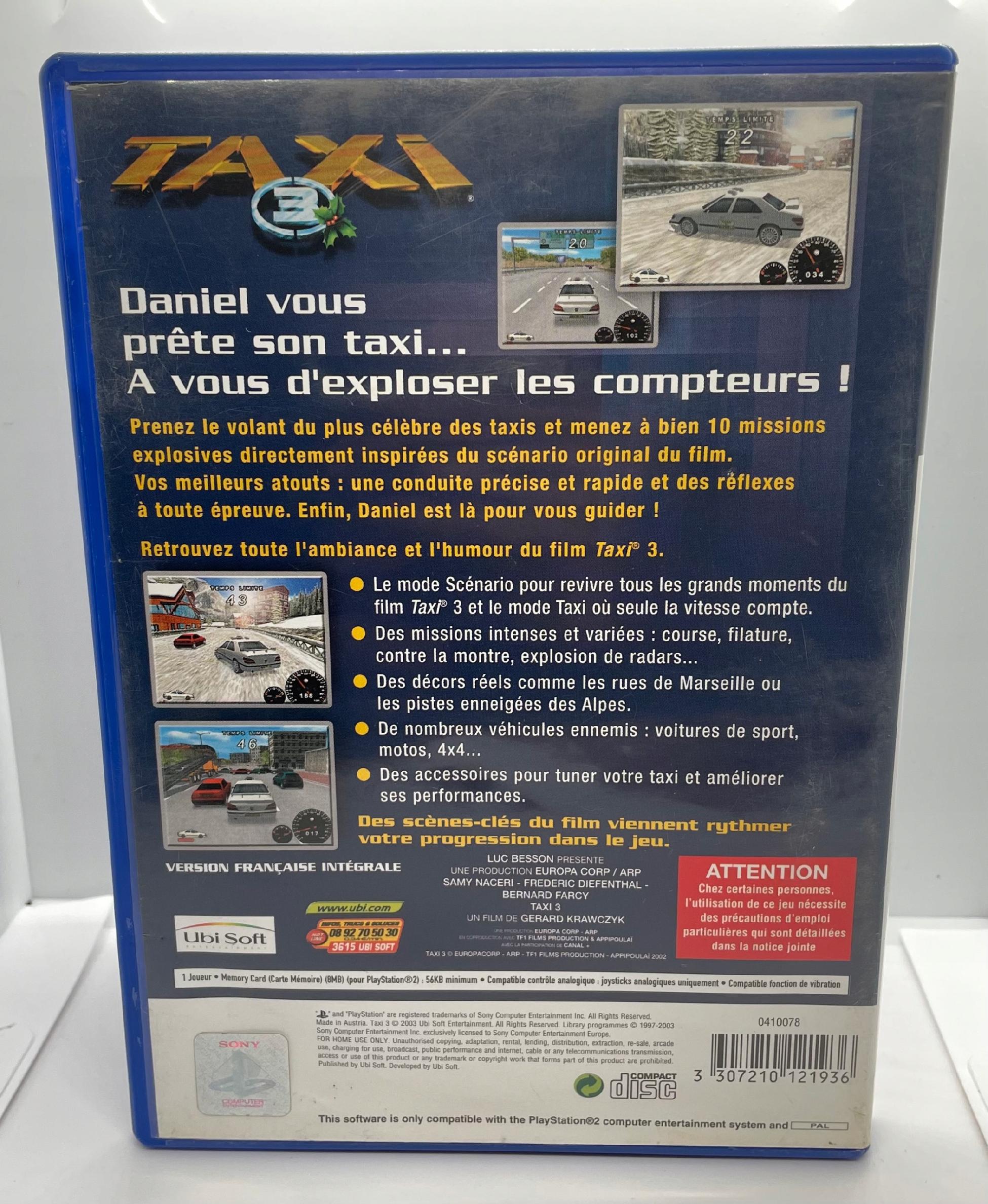 Taxi 3 PS2 (FR)