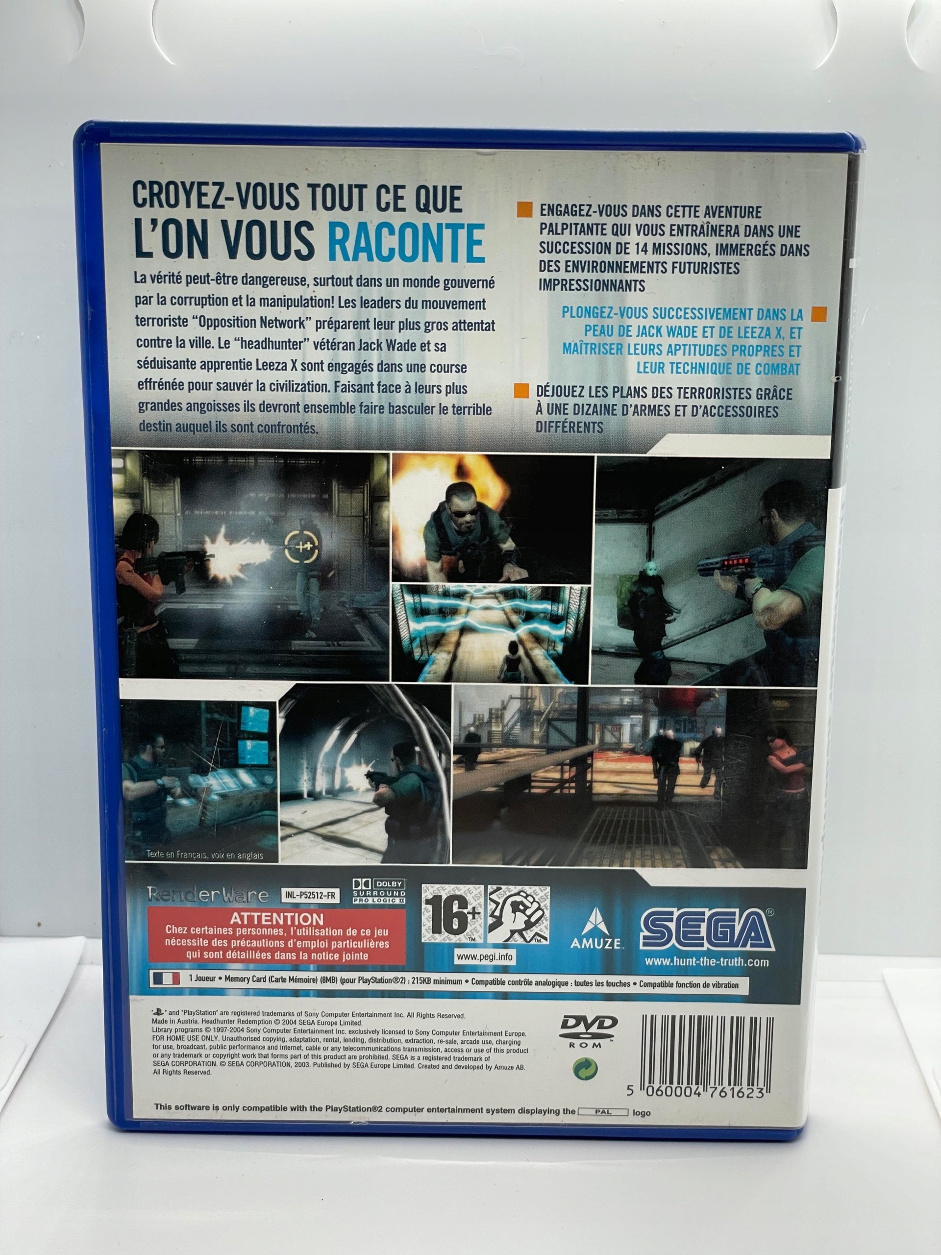 Headhunter Redemption PS2 (FR)