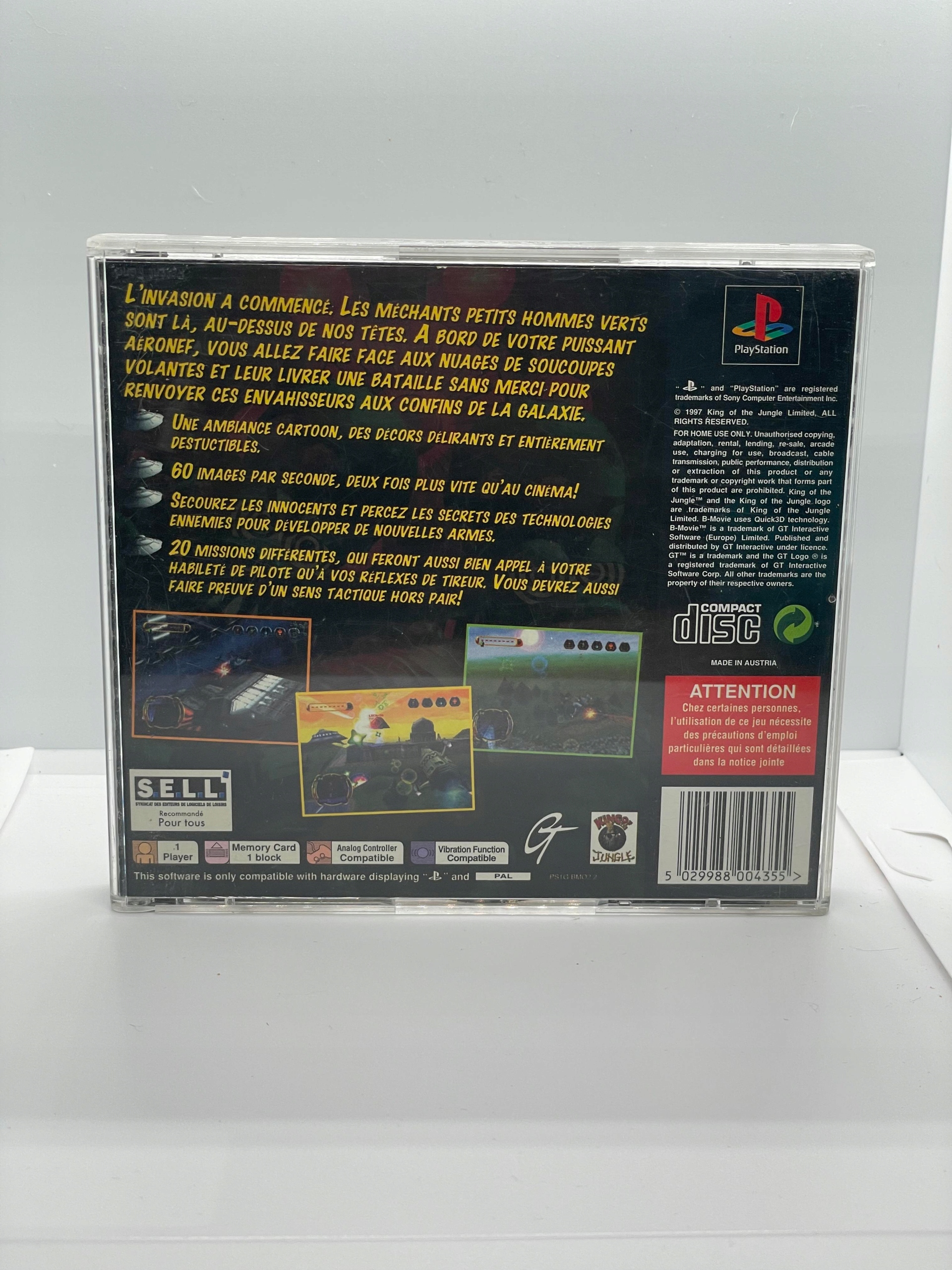 B-Movie / Invasion from Beyond PS1 PSX / Version FR
