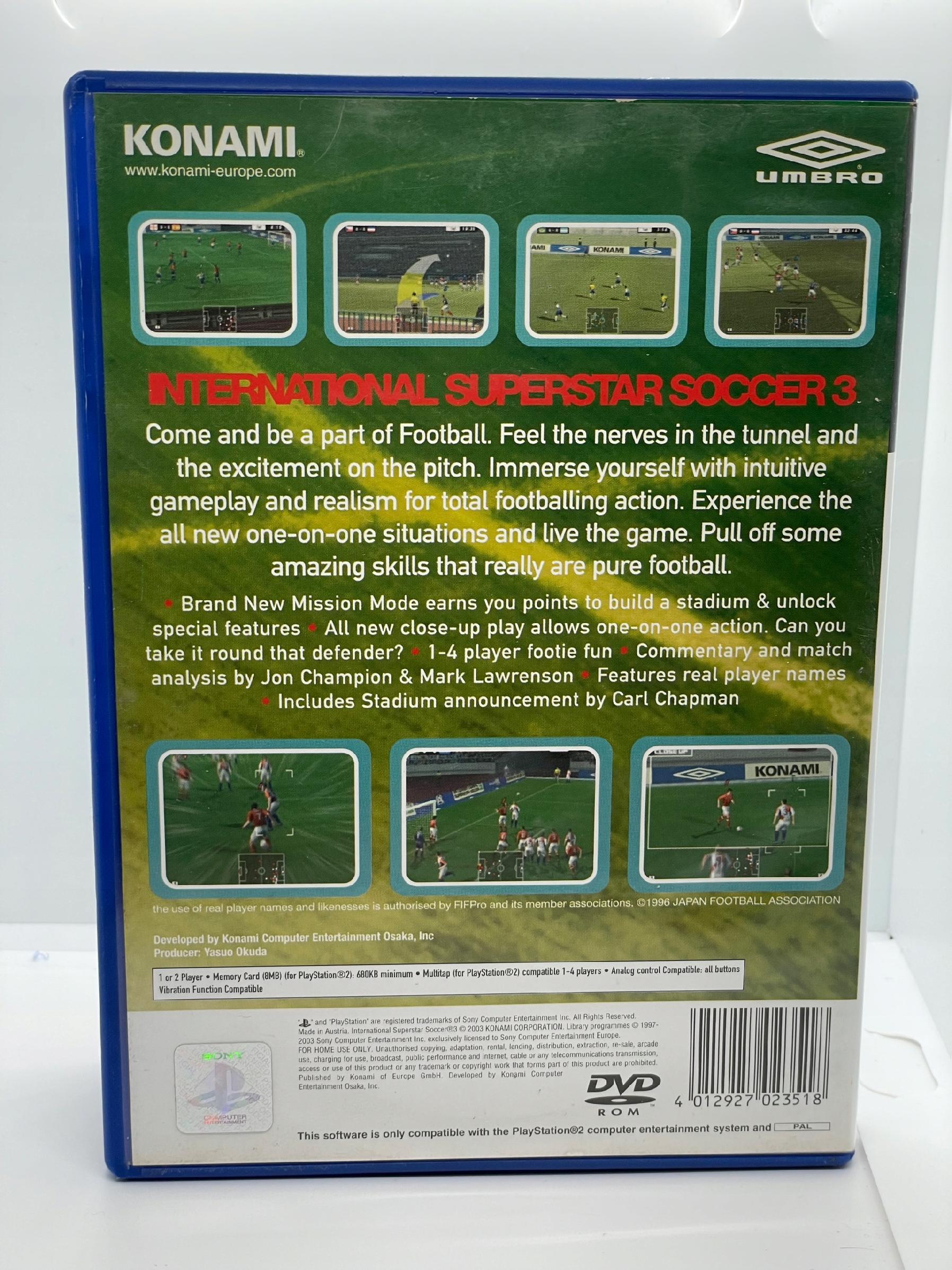 International Superstar Soccer 3 PlayStation 2 PS2