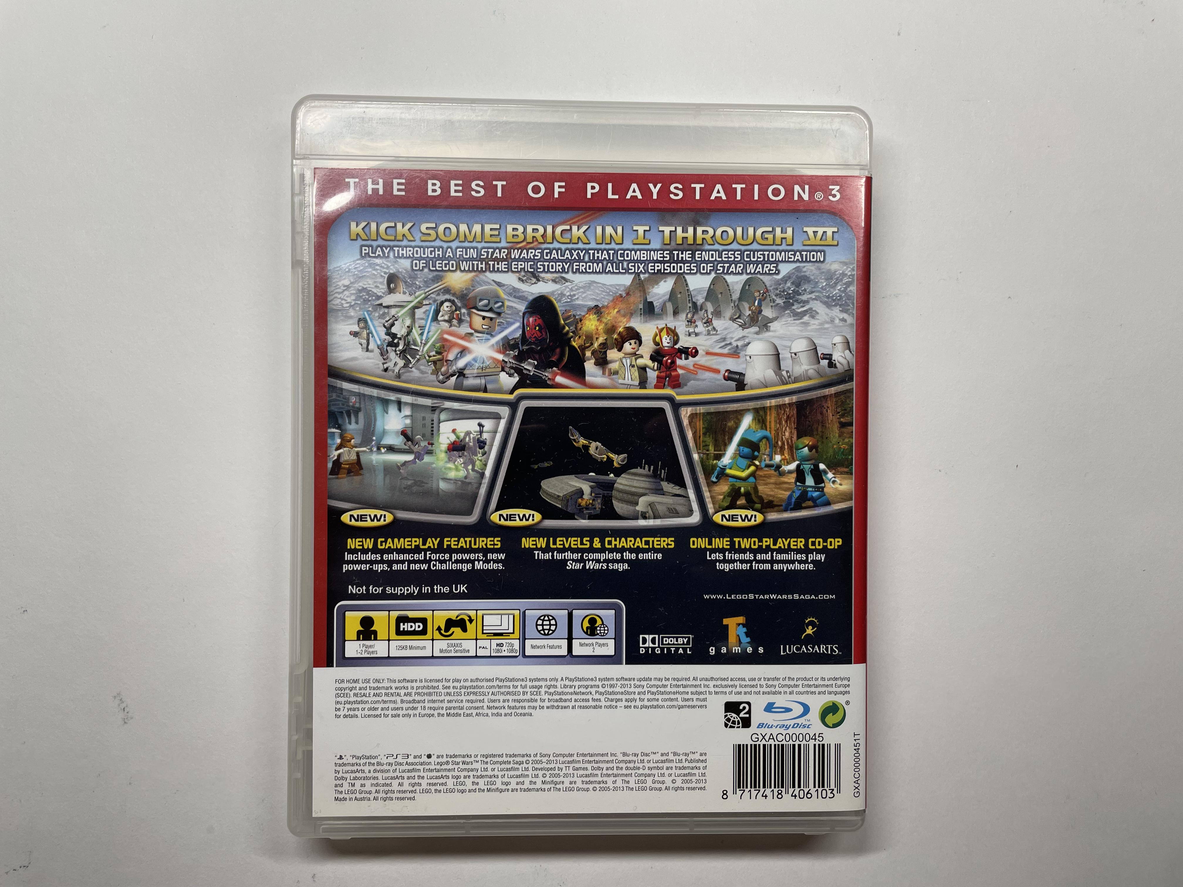 Lego Star Wars The Complete Saga PS3 / Komplet z instrukcją