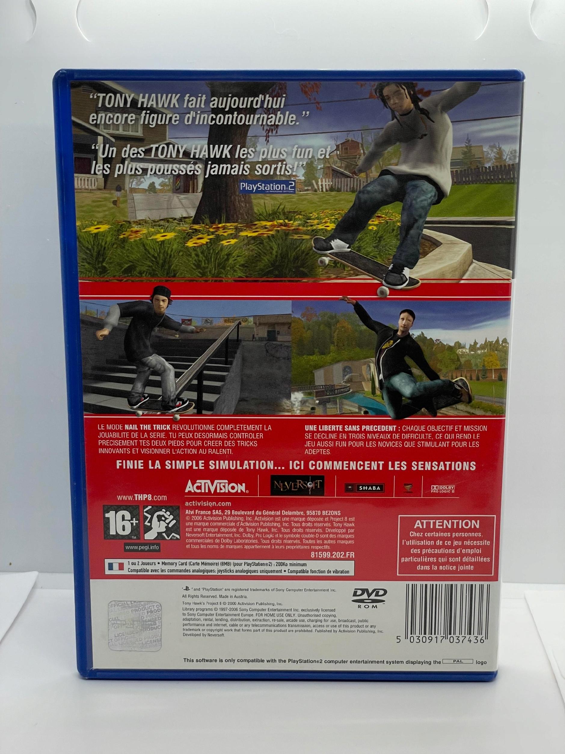 Tony Hawk`s Project 8 PlayStation 2 PS2 (FR)