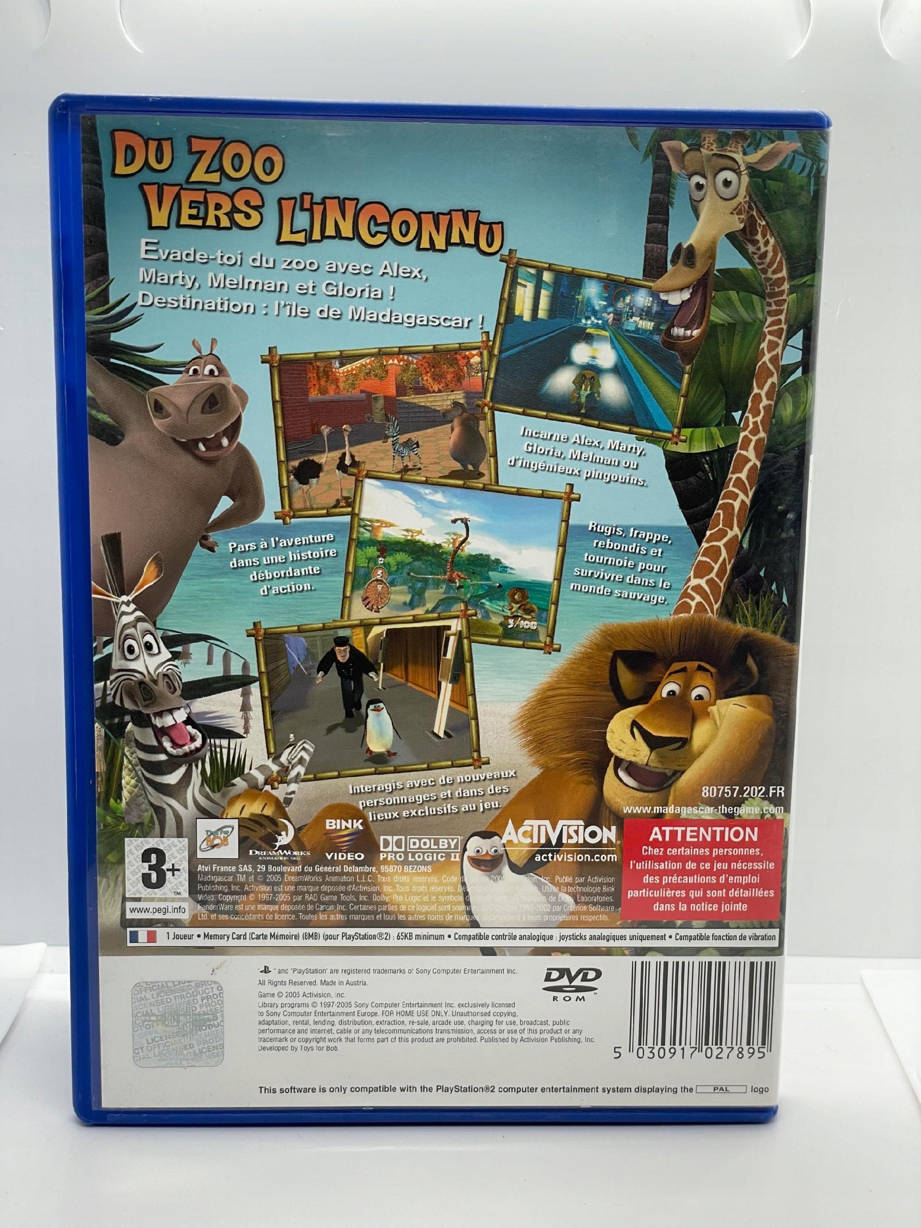 Madagascar PlayStation 2 PS2 | Wersja FR