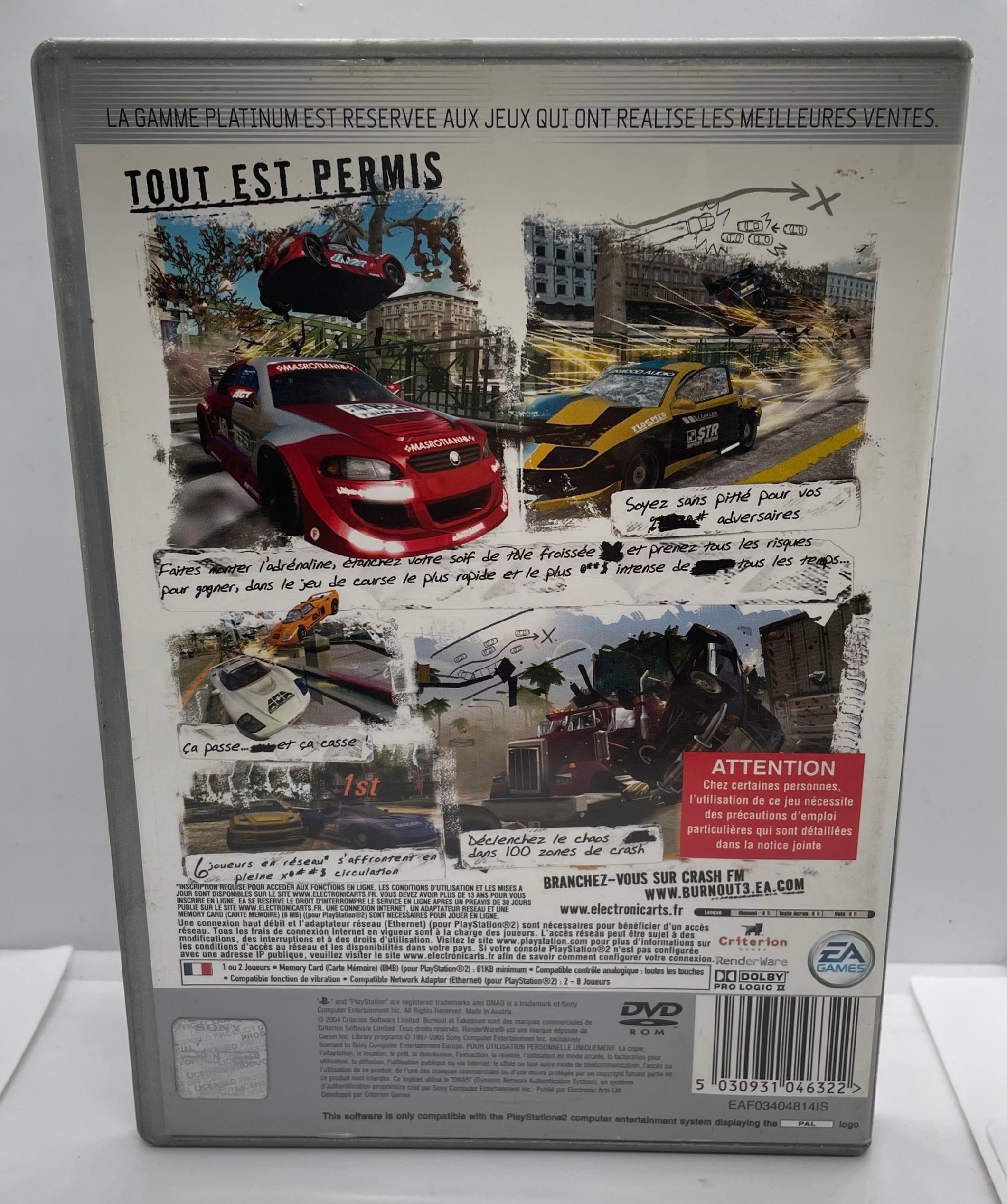 Burnout 3 Takedown PlayStation 2 PS2