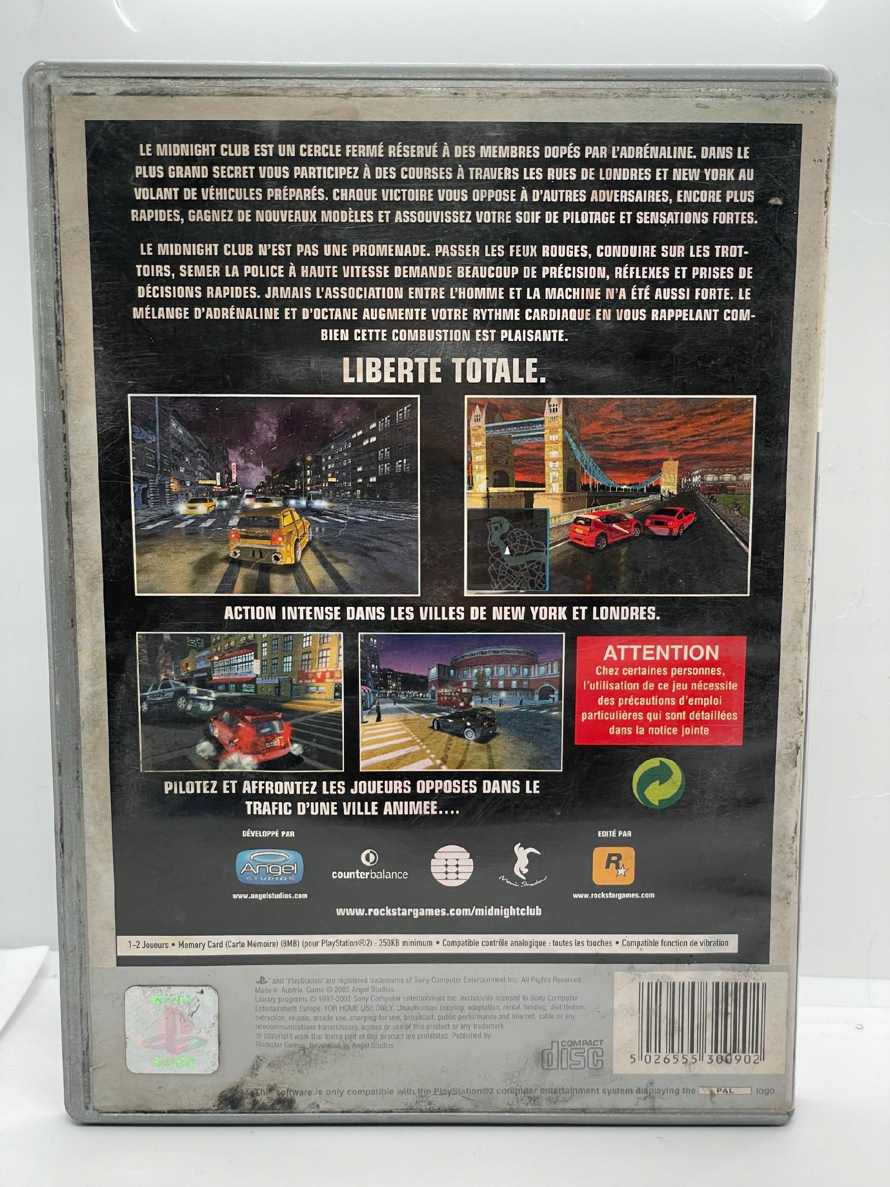 Midnight Club PlayStation 2 PS2