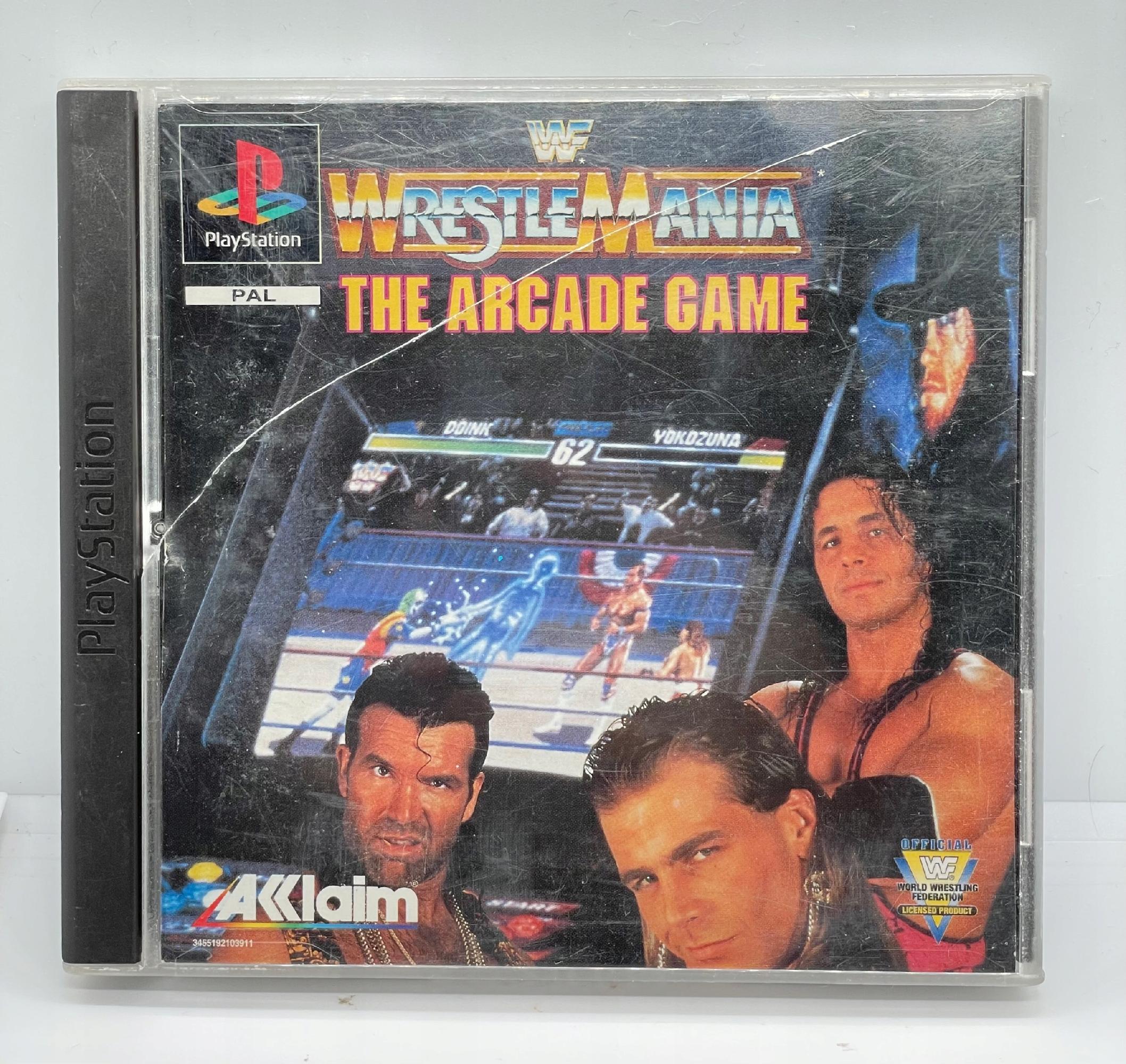 Wrestlemania The Arcade Game PlayStation PS1 PSX