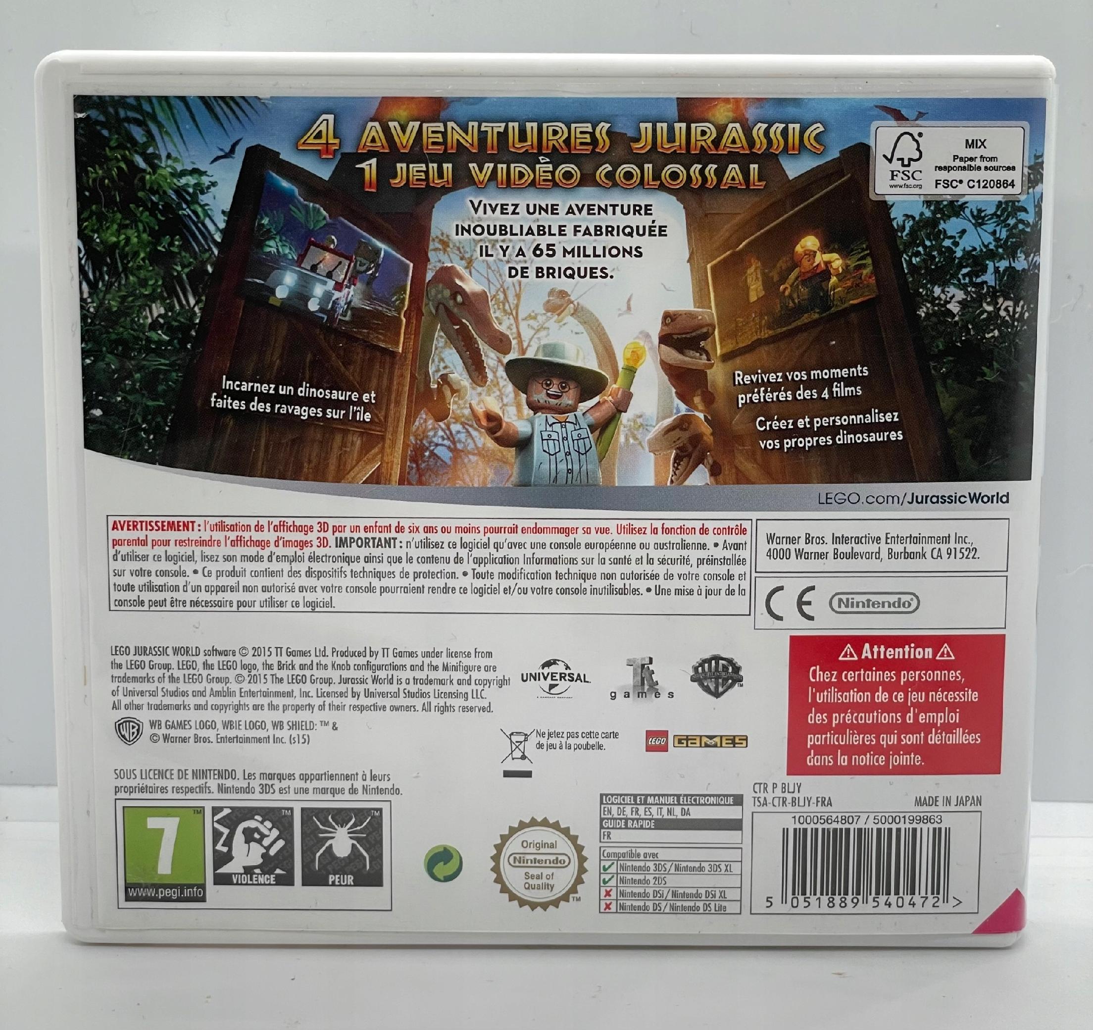 LEGO Jurassic World Nintendo 3DS