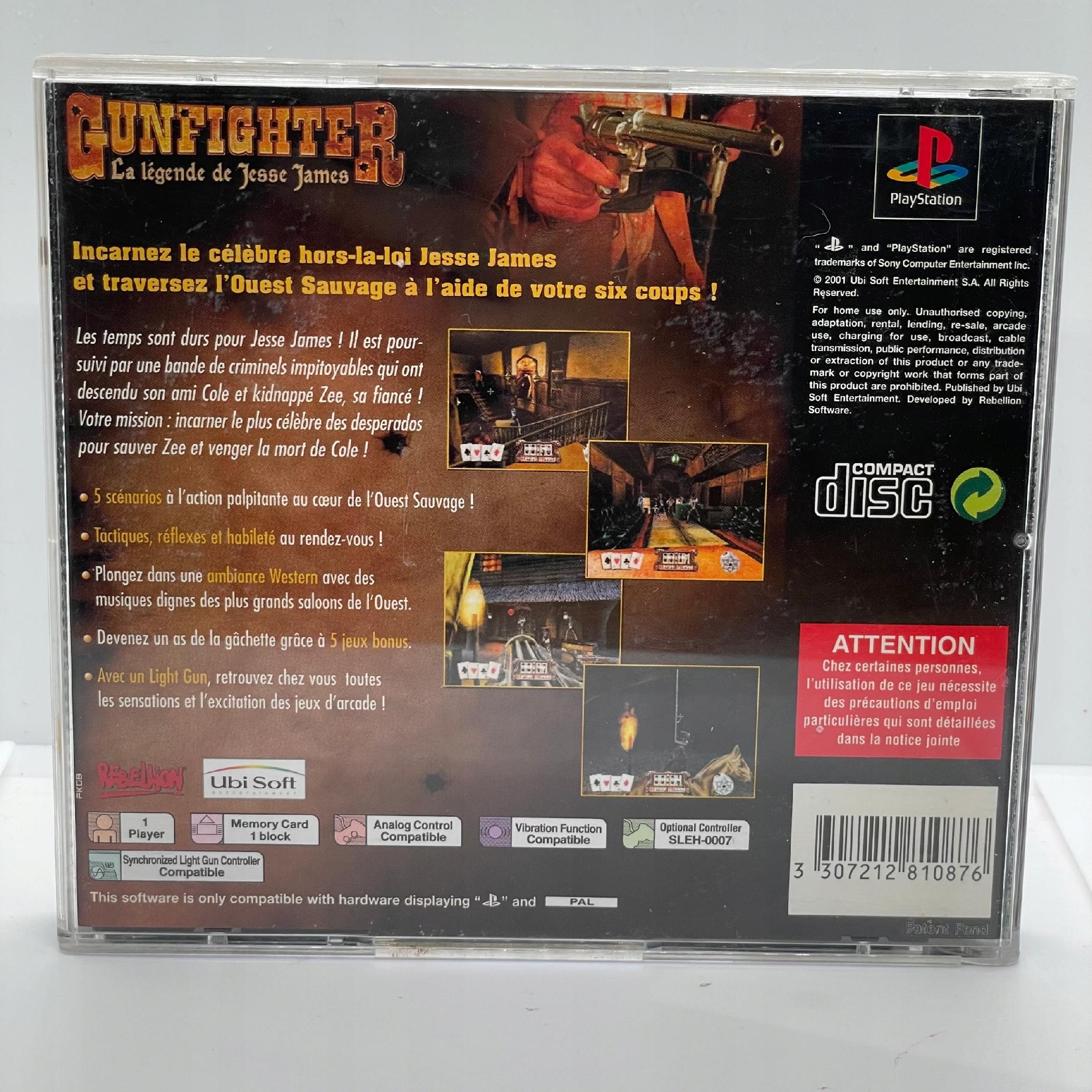 Gunfighter The Legend of Jesse James PlayStation PS1 PSX