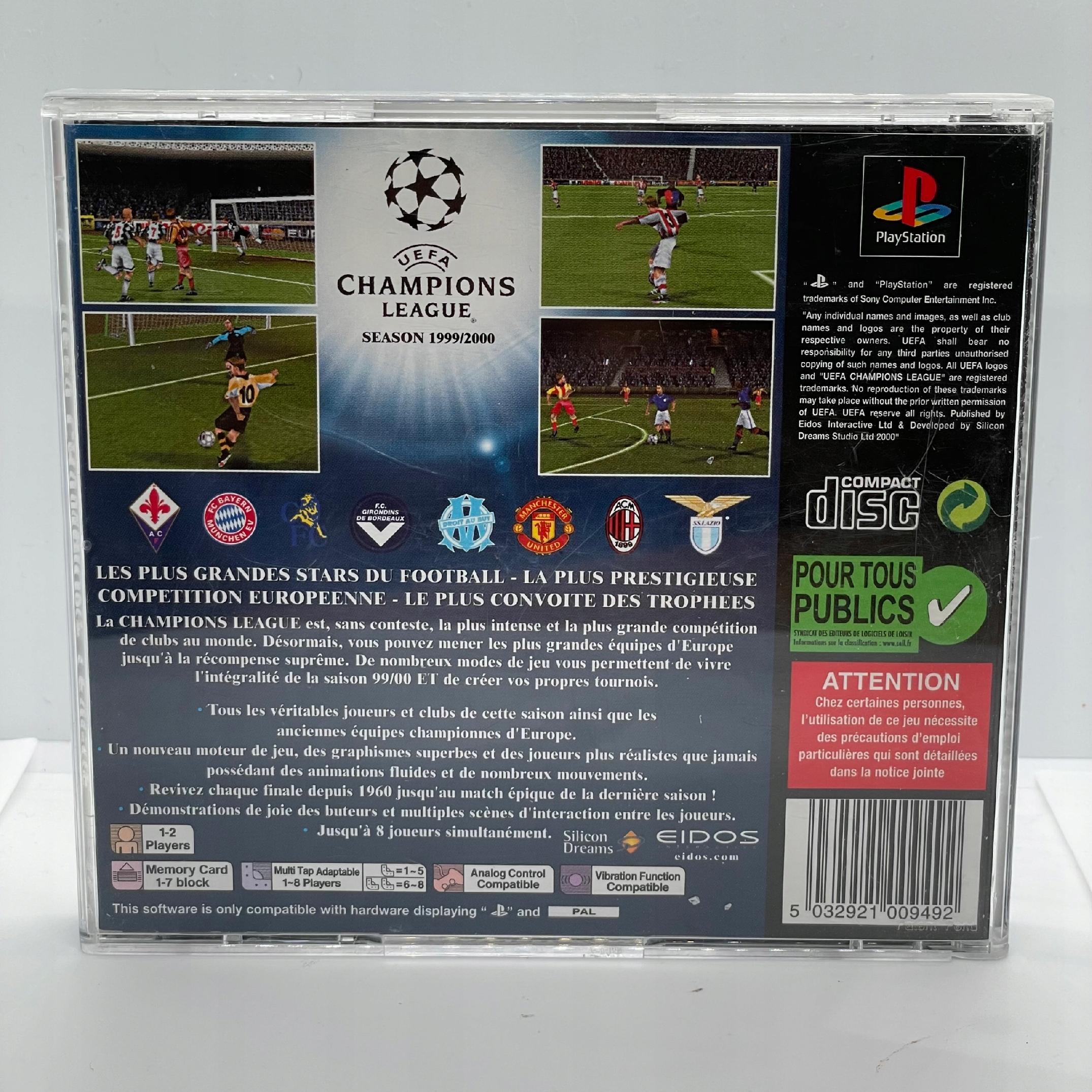 UEFA Champions League Season 1999/2000 PlayStation PS1 PSX (FR)
