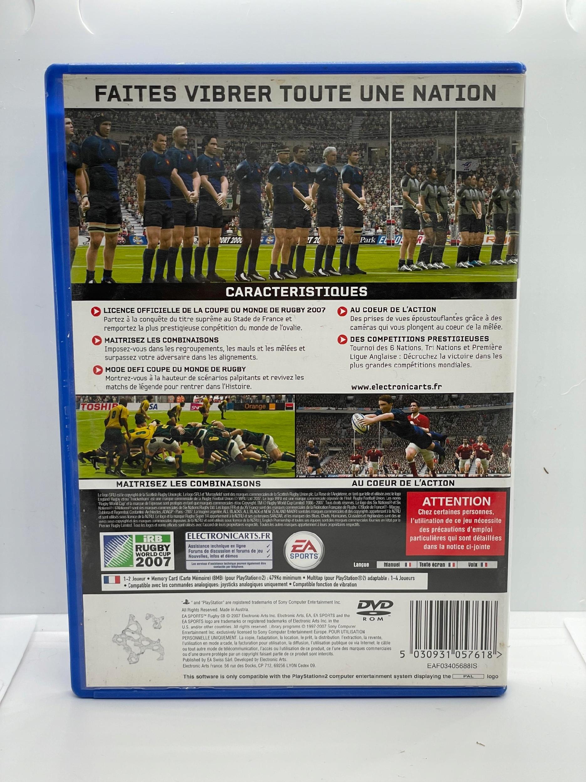Rugby 08 PS2 / Wersja FR (UNIKAT OKŁADKA)