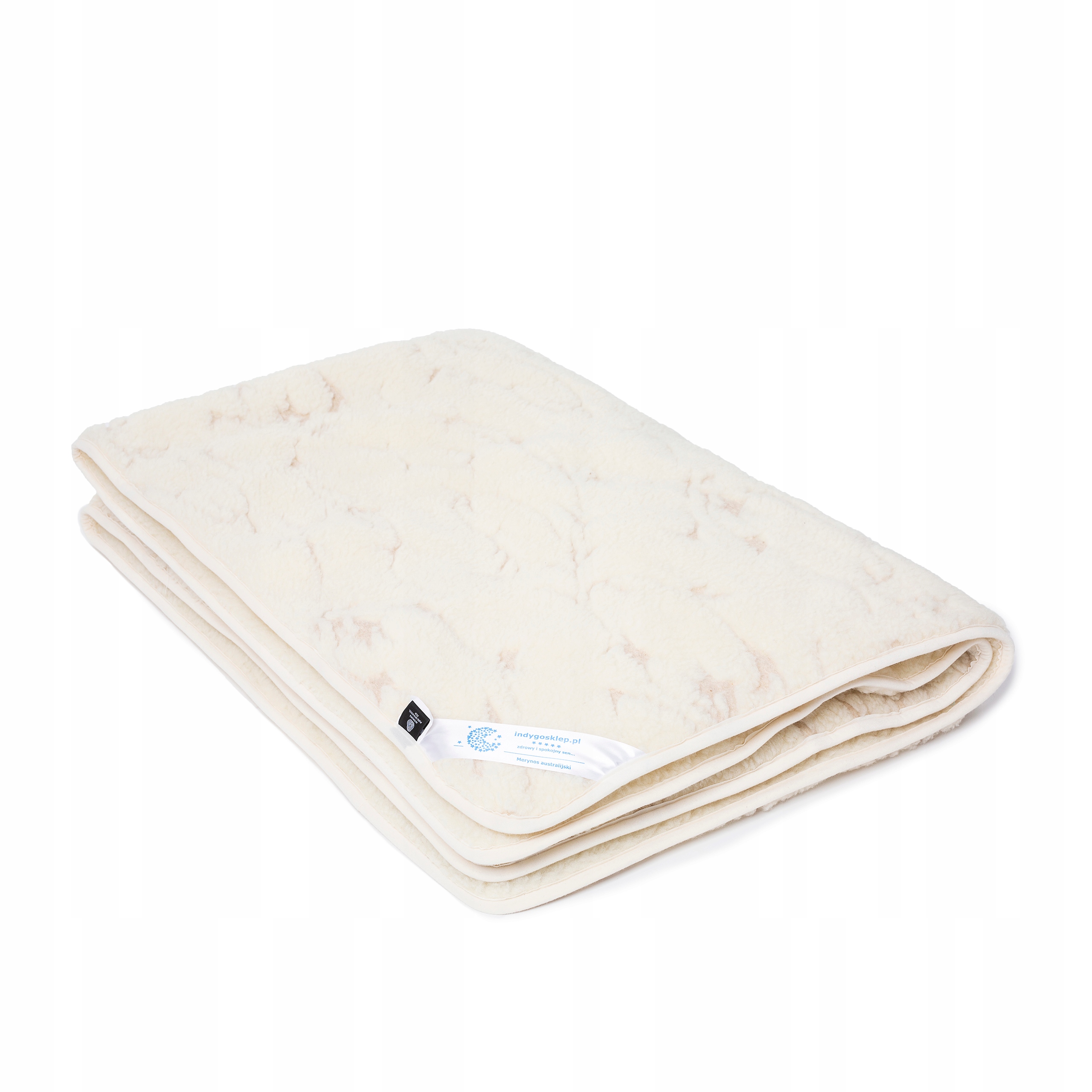 KOŁDRA WEŁNIANA 140x200 MERYNOS TUMBLER VERONA INDYGOSKLEP