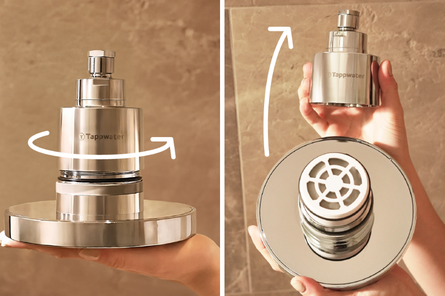 szybka wymiana filtra tappwater ShowerPro Rain SMR