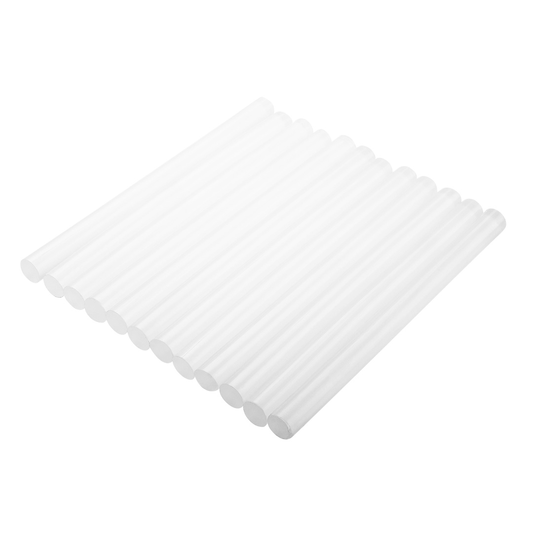 Glue inserts 11 mm, transparent, 12 pcs.