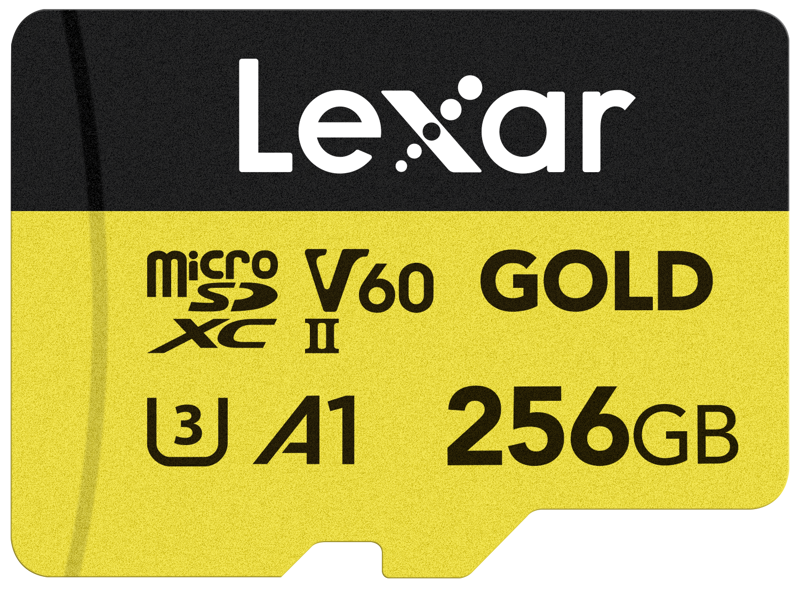 Lexar microSDXC Gold 256GB UHS-II U3 V60 A1 R 280MB/s W 180MB/s