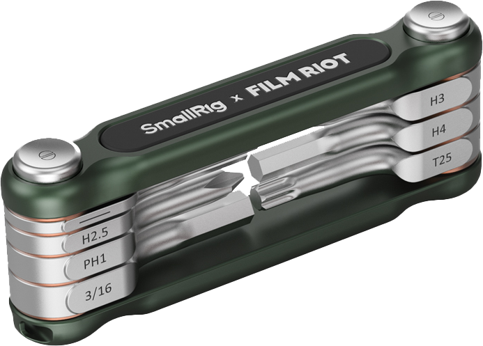 Smallrig 4812 Składany zestaw kluczy multitool 7-w-1, zielony